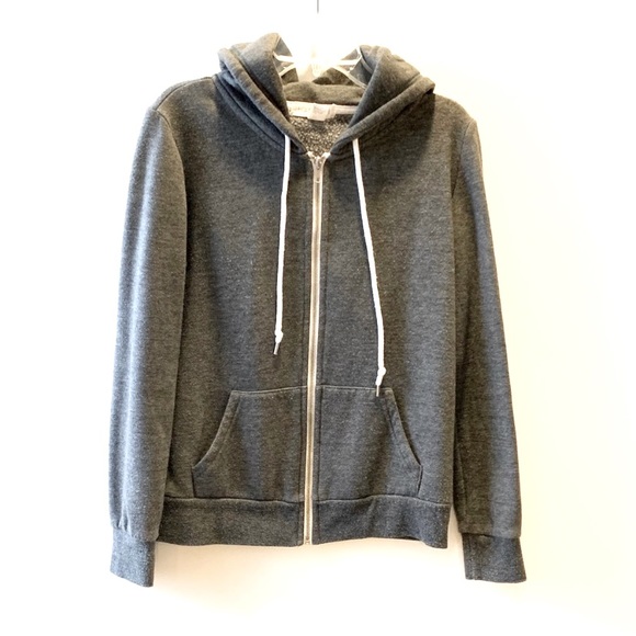 Forever 21 Drawstring Hood Sweat Jacket - Picture 13 of 14